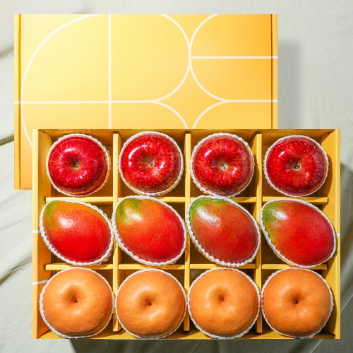 [과일 선물세트] 사과 4입+애플망고 4입+배 4입