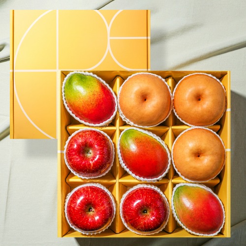 [과일 선물세트] 사과 3입+애플망고 3입+배 3입