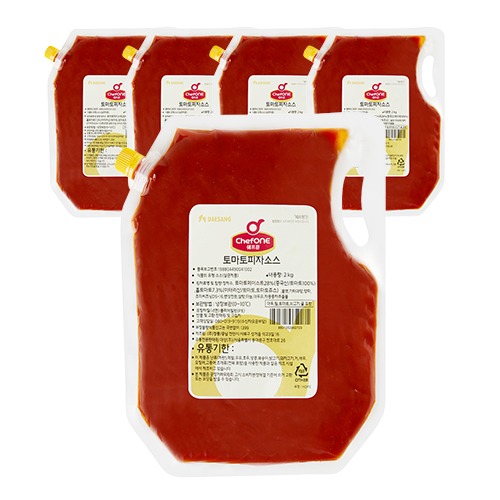 [쉐프원] 토마토 피자소스 1박스 (2kg X 5개입) 업소용
