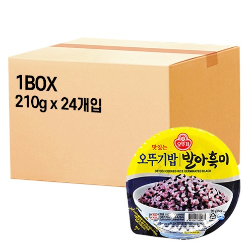 [오뚜기] 오뚜기밥 발아흑미 1박스 (210g X 24개입)
